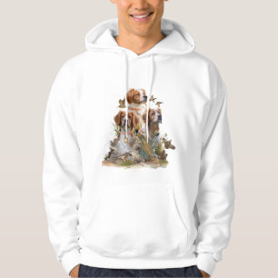 Veste À Capuche Épagneul breton, Passion pour les oiseaux
