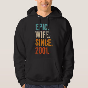 Veste À Capuche Epic Femme depuis 2001 21e anniversaire de mariage