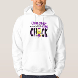 Veste À Capuche Épilepsie salie avec le poussin faux