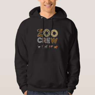 Veste À Capuche Équipage de gardien de zoo Impression d'animaux po