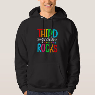 Veste À Capuche Équipe 3e année Bonjour Troisième année déchire Re