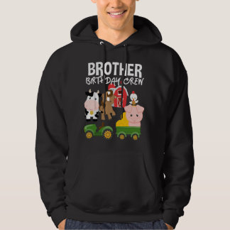 Veste À Capuche Équipe d'anniversaire frère animaux de la ferme Tr