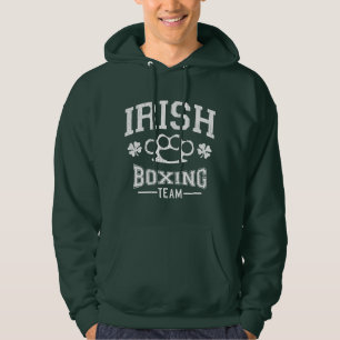Veste À Capuche Équipe irlandaise vintage de boxe (affligée)