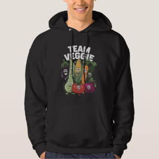 Veste À Capuche Équipe Veggie Jouer des caractères végétal filles
