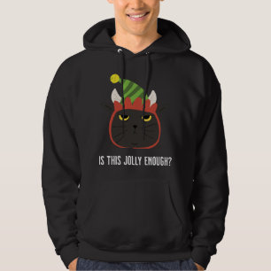 Veste À Capuche Est-ce assez joyeux noel xmas amoureux des chats