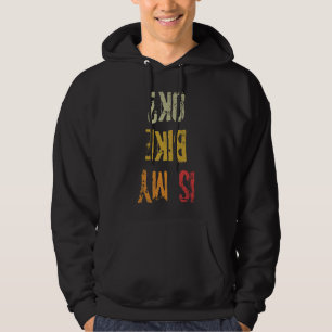 Veste À Capuche Est Mon Vélo Ok Rétro BMX Cyclisme Vieux Vélo