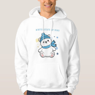 Veste À Capuche État d'esprit hivernal - Édition calme et froid