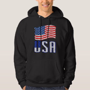 Veste À Capuche États-Unis T Chemise Femmes Hommes Enfants Drapeau