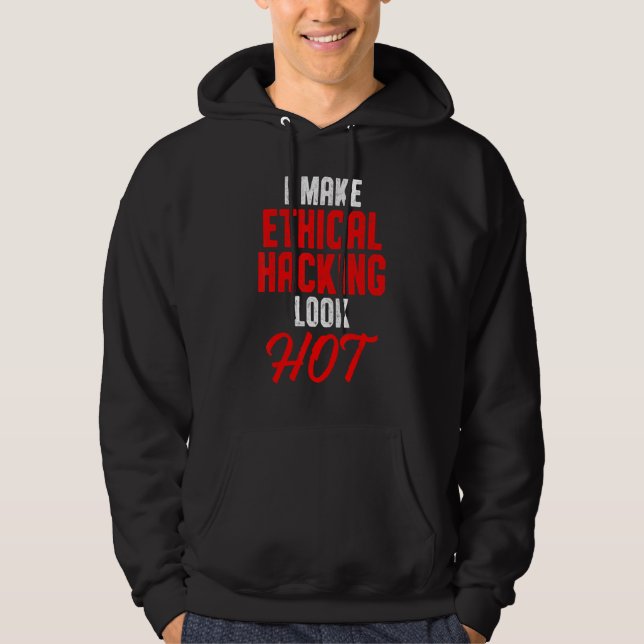 Veste À Capuche Éthique Hacker Cybersécurité It Pen Tester 24 (Devant)