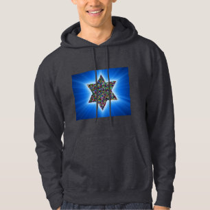 Veste À Capuche Étoile de David avec pierres précieuses