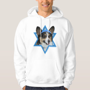 Veste À Capuche Étoile de David de Hanoukka - corgi
