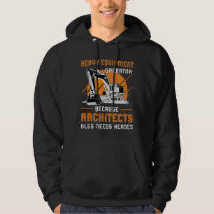 Veste À Capuche Excavateur Matériel lourd Opérateur Construction