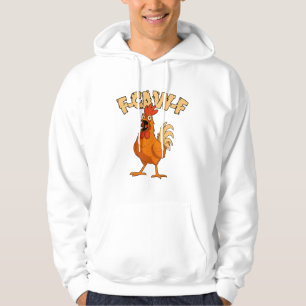 Veste À Capuche F-CAW-F ! Poule Coq de dessin animé choqué drôle