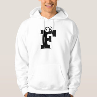 Veste À Capuche F, lettre avec des yeux