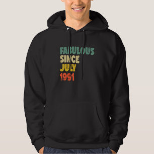 Veste À Capuche Fabuleux depuis juillet 1991 Garçon fille homme fe