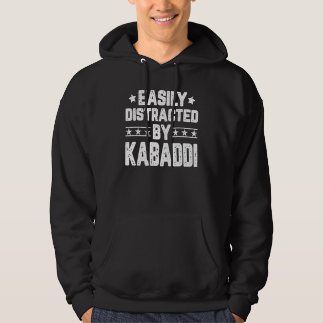 Veste À Capuche Facilement Distrait Par Kabaddi Indian Sports Kaba (Devant)