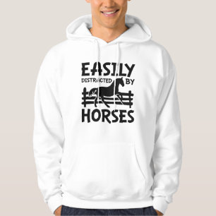 Veste À Capuche Facilement Distrait Par Les Chevaux