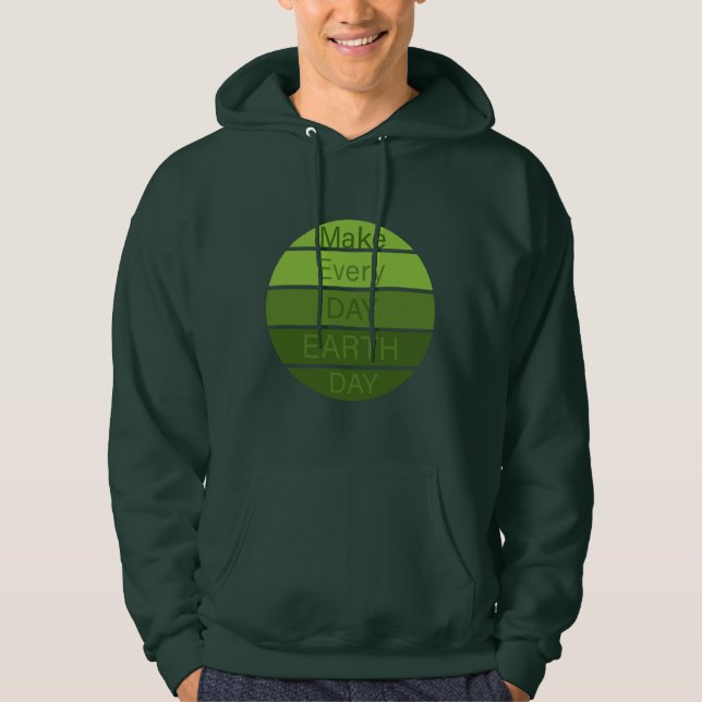 Veste À Capuche Faire chaque jour des terres quotidien (Devant)