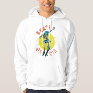 Veste À Capuche Faire du skate ou mourir Squelette Skateboarder