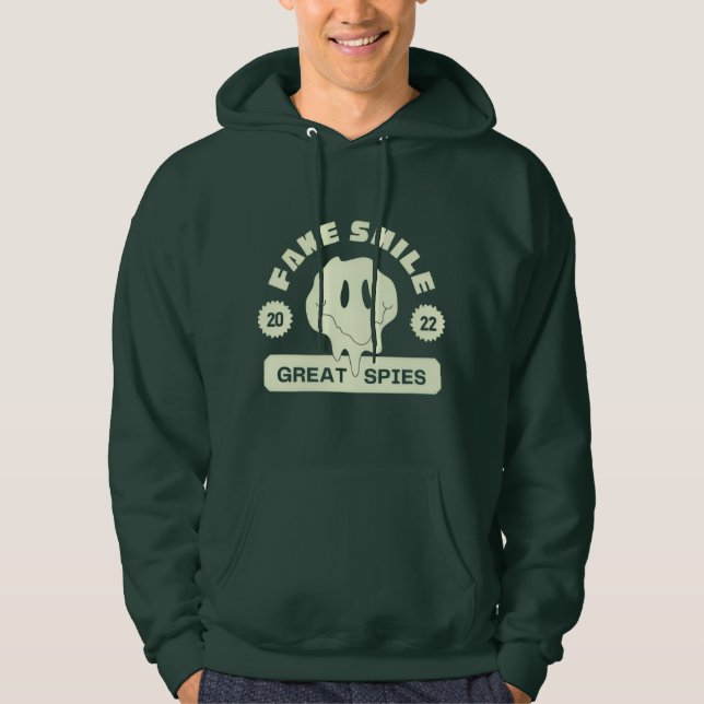 Veste À Capuche fake smile great spies Hoodie (Devant)