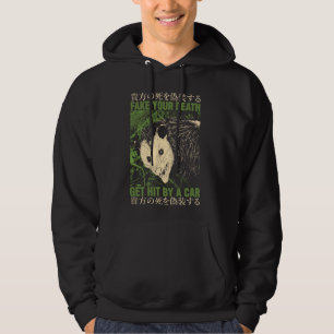 Veste À Capuche Fake Your Death Obtenir Frappe Par Voiture Opossum
