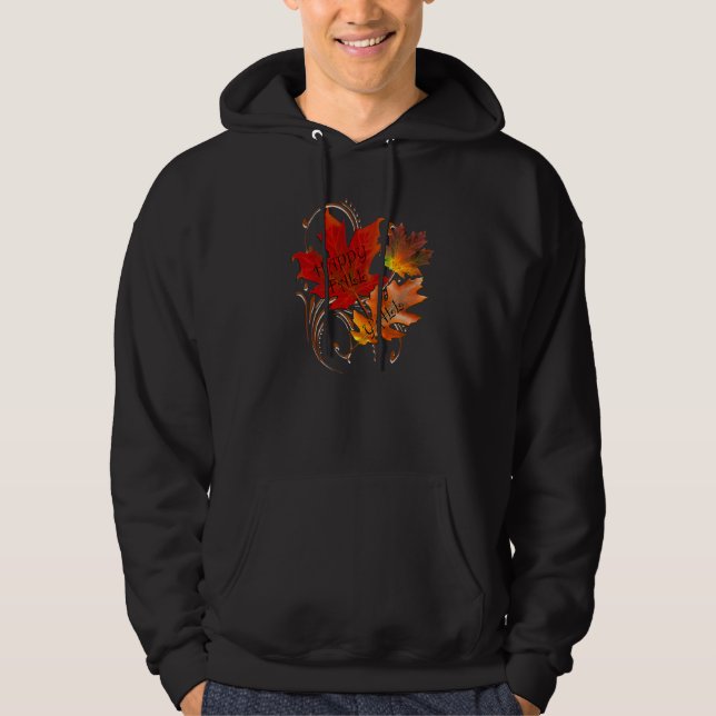 Veste À Capuche Fall  Happy Fall Y'all Cute Autumn Thanksgiving (Devant)