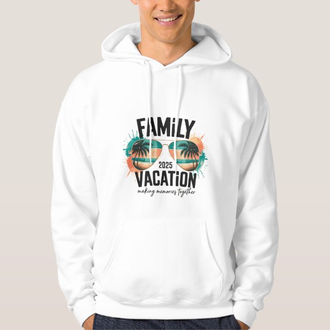 Veste À Capuche Family Vacation 2025, Présentation des mémoires to (Devant)