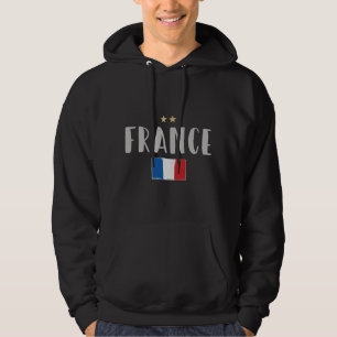 Veste À Capuche Fan de football France Chemise Française