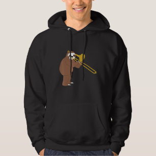 Veste À Capuche Fantaisie Jouer Trombone Brass Music