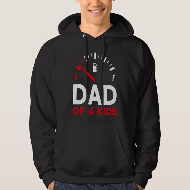 Veste À Capuche Father of 4 children Father's Day Dad (Devant)