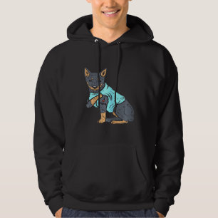 Veste À Capuche Femme Heeler J'aime Maman Animal Compagnon Rouge B