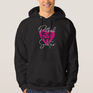 Veste À Capuche Femme Joli chien porteur de chien Pitbull soeur