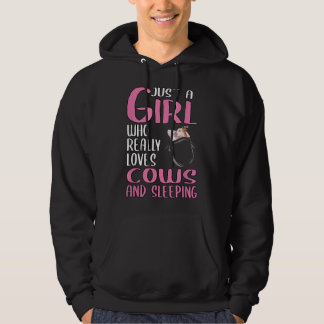 Veste À Capuche Femme Juste Une Fille Qui Aime Vraiment Les Vaches