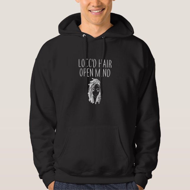 Veste À Capuche Femme Locc'd Cheveux Open Mind Black Womens Spirit (Devant)