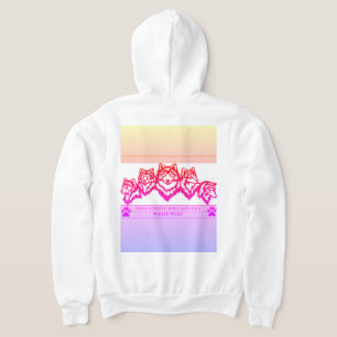 Veste À Capuche Femme loup blanc