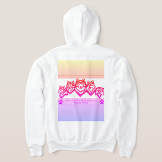Veste À Capuche Femme loup blanc