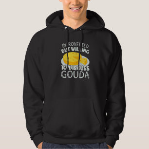 Veste À Capuche Femmes mignonnes introverties Gouda Fromage Fabric