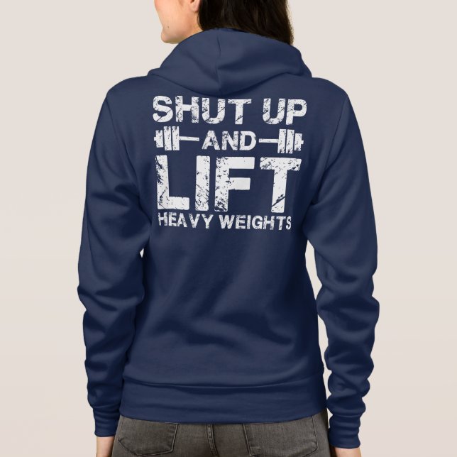 Veste À Capuche Fermer et lever les poids lourds (Dos)