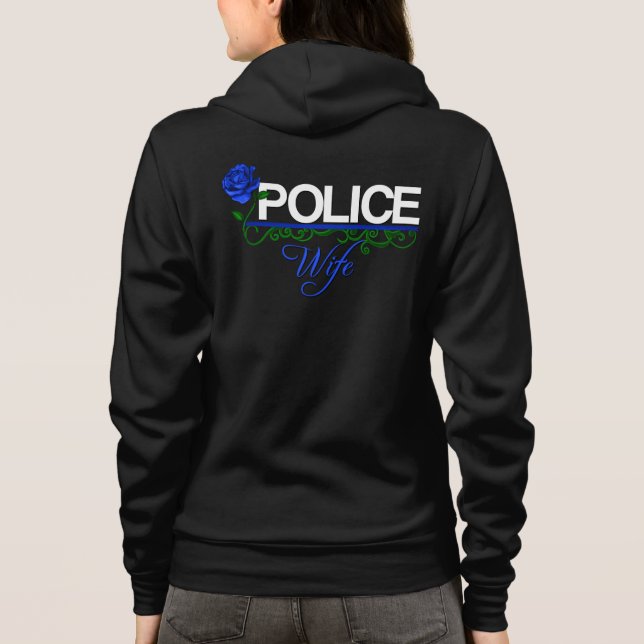 Veste À Capuche Fermeture éclair d'ÉPOUSE de POLICE de rose de (Dos)
