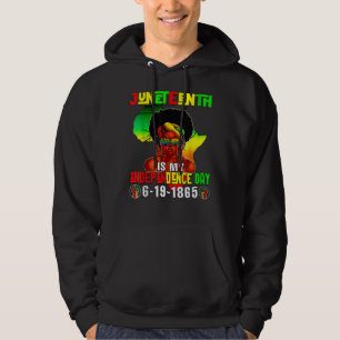 Veste À Capuche Fête de l'Indépendance Afro Melanin Natural Hair J