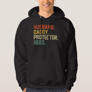 Veste À Capuche Fête des pères du héros du mari Daddy Protector