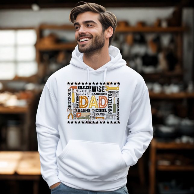 Veste À Capuche Fête des pères Meilleur Père Jamais Un Héros Magni (Créateur téléchargé)