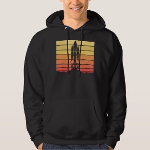 Veste À Capuche Feu de lancement de fusée de l'astronomie Retro Sp