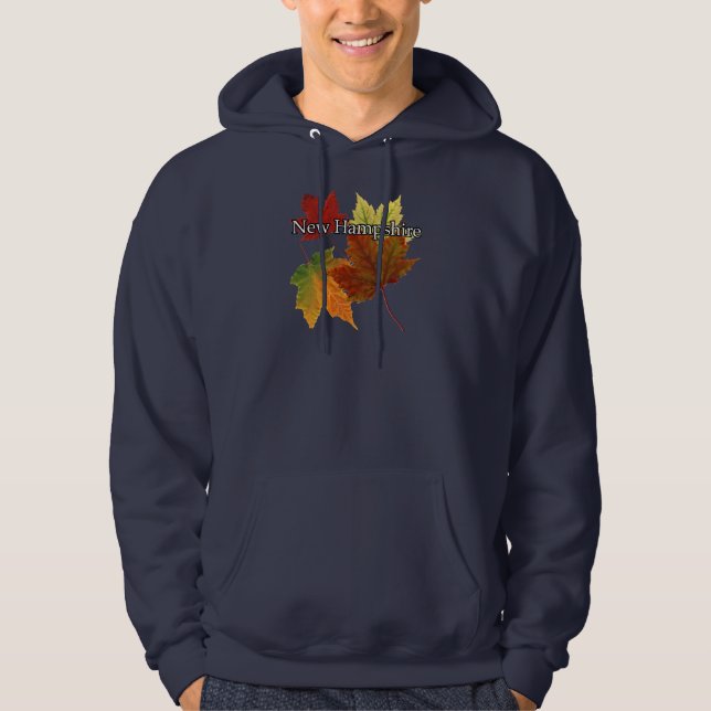 VESTE À CAPUCHE FEUILLE D'AUTOMNE AU NEW HAMPSHIRE (Devant)
