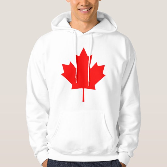 Veste À Capuche Feuille d'érable du Canada (Devant)