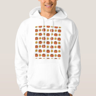 Veste À Capuche Feuilles d'automne : Motif Citrouille à main