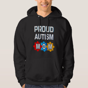 Veste À Capuche Fier l'autisme maman essentiel
