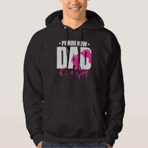 Veste À Capuche Fier Nouveau Père C'est une Fille Genre Reveal Par
