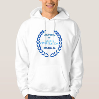Veste À Capuche Fière d'être grecque -Propriété de la civilisation