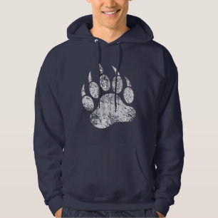 Veste À Capuche Fierté de l'ours patte d'ours en détresse CHAUDE !